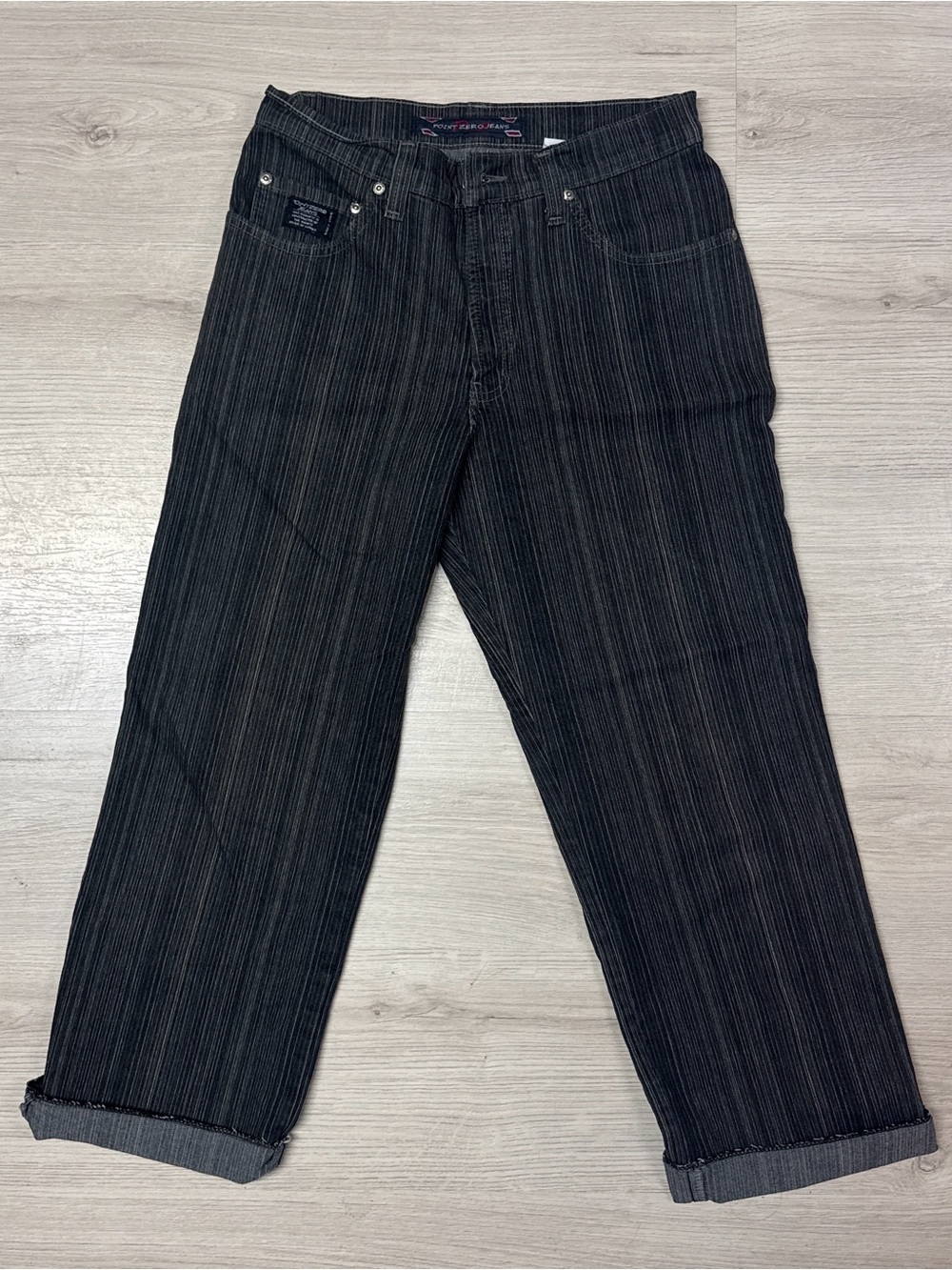 Point Zero Pinstripe Cropped Jeans